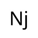 LATIN CAPITAL LETTER N WITH SMALL LETTER J Latin Extended-B Unicode U+1CB