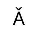 LATIN CAPITAL LETTER A WITH CARON Latin Extended-B Unicode U+1CD