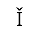 LATIN CAPITAL LETTER I WITH CARON Latin Extended-B Unicode U+1CF