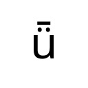 LATIN SMALL LETTER U WITH DIAERESIS AND MACRON Latin Extended-B Unicode U+1D6