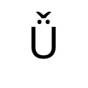 LATIN CAPITAL LETTER U WITH DIAERESIS AND CARON Latin Extended-B Unicode U+1D9