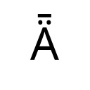 LATIN CAPITAL LETTER A WITH DIAERESIS AND MACRON Latin Extended-B Unicode U+1DE