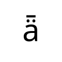LATIN SMALL LETTER A WITH DIAERESIS AND MACRON Latin Extended-B Unicode U+1DF