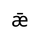 LATIN SMALL LETTER AE WITH MACRON Latin Extended-B Unicode U+1E3