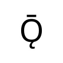 LATIN CAPITAL LETTER O WITH OGONEK AND MACRON Latin Extended-B Unicode U+1EC