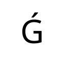 LATIN CAPITAL LETTER G WITH ACUTE Latin Extended-B Unicode U+1F4