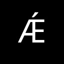 LATIN CAPITAL LETTER AE WITH ACUTE Latin Extended-B Unicode U+1FC