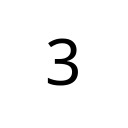 DIGIT THREE Basic Latin Unicode U+33