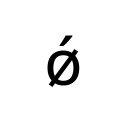 LATIN SMALL LETTER O WITH STROKE AND ACUTE Latin Extended-B Unicode U+1FF