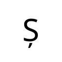 LATIN CAPITAL LETTER S WITH COMMA BELOW Latin Extended-B Unicode U+218