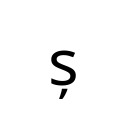 LATIN SMALL LETTER S WITH COMMA BELOW Latin Extended-B Unicode U+219