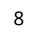 DIGIT EIGHT Basic Latin Unicode U+38