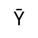 LATIN CAPITAL LETTER Y WITH MACRON Latin Extended-B Unicode U+232