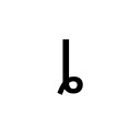 LATIN SMALL LETTER L WITH CURL Latin Extended-B Unicode U+234