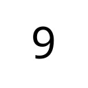 DIGIT NINE Basic Latin Unicode U+39