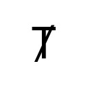 LATIN CAPITAL LETTER T WITH DIAGONAL STROKE Latin Extended-B Unicode U+23E