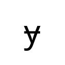 LATIN SMALL LETTER Y WITH STROKE Latin Extended-B Unicode U+24F