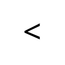 LESS-THAN SIGN Basic Latin Unicode U+3C