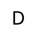 LATIN CAPITAL LETTER D Basic Latin Unicode U+44