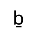 LATIN SMALL LETTER B WITH LINE BELOW Latin Extended Additional Unicode U+1E07