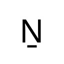 LATIN CAPITAL LETTER N WITH LINE BELOW Latin Extended Additional Unicode U+1E48