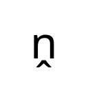 LATIN SMALL LETTER N WITH CIRCUMFLEX BELOW Latin Extended Additional Unicode U+1E4B