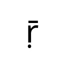 LATIN SMALL LETTER R WITH DOT BELOW AND MACRON Latin Extended Additional Unicode U+1E5D