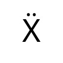 LATIN CAPITAL LETTER X WITH DIAERESIS Latin Extended Additional Unicode U+1E8C