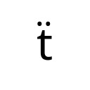 LATIN SMALL LETTER T WITH DIAERESIS Latin Extended Additional Unicode U+1E97