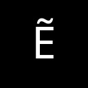LATIN CAPITAL LETTER E WITH TILDE Latin Extended Additional Unicode U+1EBC