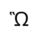 GREEK CAPITAL LETTER OMEGA WITH DASIA AND VARIA Greek Extended Unicode U+1F6B