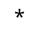 COMBINING ASTERISK ABOVE Combining Diacritical Marks for Symbols Unicode U+20F0