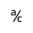 ACCOUNT OF Letterlike Symbols Unicode U+2100