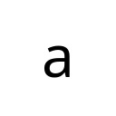 LATIN SMALL LETTER A Basic Latin Unicode U+61