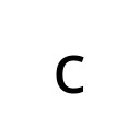 LATIN SMALL LETTER C Basic Latin Unicode U+63